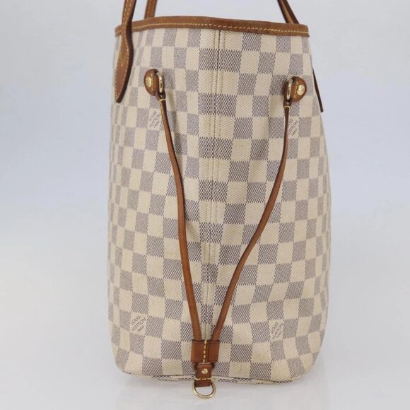 LOUIS VUITTON Damier Azur Neverfull MM Tote Bag N41605 LV Auth 142487 - Picture 6 of 16